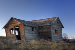 Altes Farmhaus in Colorados Prärie
