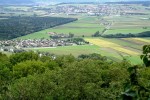 Blick vom Mont Vully auf die Broye-Ebene