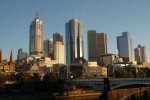 Melbourne City und Yarra River
