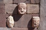 Ancient faces of Tiwanaku, Bolivia