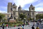 Plaza Murillo in La Paz, Bolivia