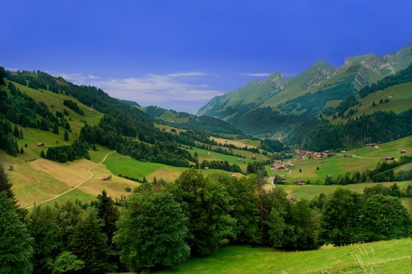 Landschaft Region Gruyère, Fribourg