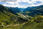 Blick vom Gotthardpass ins Tessin