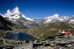 Matterhorn und Riffelsee, nähe Zermatt