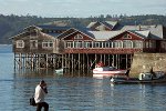 Typische Häuser auf der Insel Chiloe, Chile