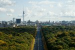 Grosser Tiergarten und Skyline in Berlin