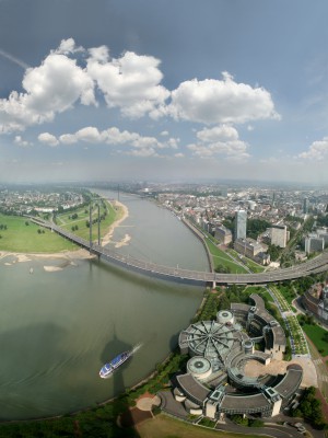 Rhein in Düsseldorf, Nordrhein-Westfalen