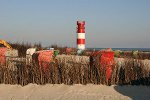 Leuchtturm auf der Nordsee Insel Helgoland, Schleswig-Holstein
