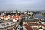 Sicht von der Frauenkirche auf Dresden, Sachsen