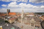 München mit Marienplatz, Rathaus und Liebfrauendom