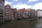 Altstadt und Elbe in Hamburg