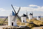 Windmühlen in Castile-La Manche, Spanien