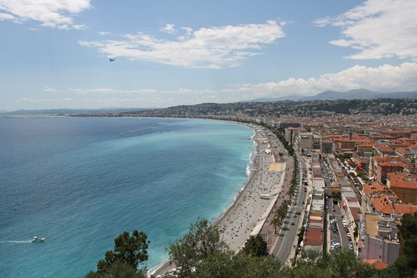 Promenade des Anglais in Nizza, Region Provence-Alpes-Côte d’Azur
