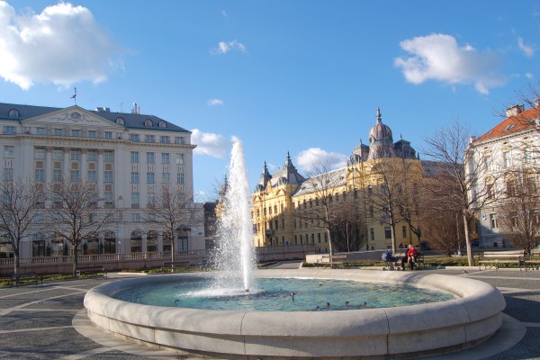 Springbrunnen in Zagreb