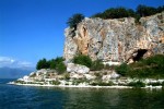 Golem Grad Insel im grossen Prespa See