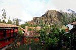 View of the mountains of Ollantaytambo