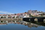 Stadt Coimbra mit Fluss Mondego, Portugal