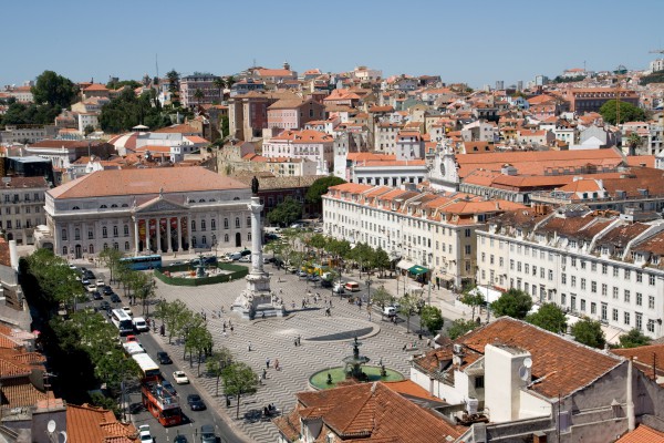 Rossio Platz, Lissabon