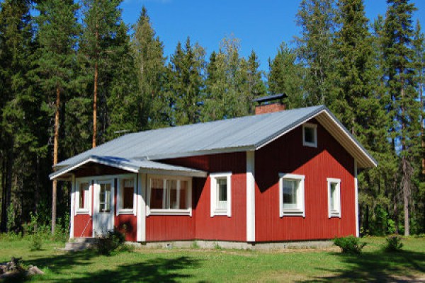Typisches Farmhaus in Finnland