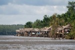 Traditionelle Siedlung im Orinoco Delta