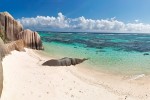 Strand Anse Source d`Argent auf La Digue, Seychellen