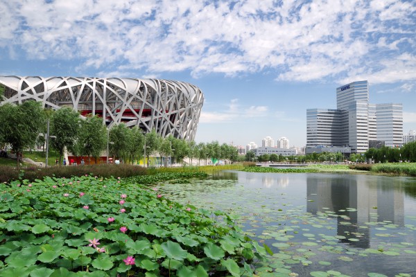 Olympiastadion in Beijing, China