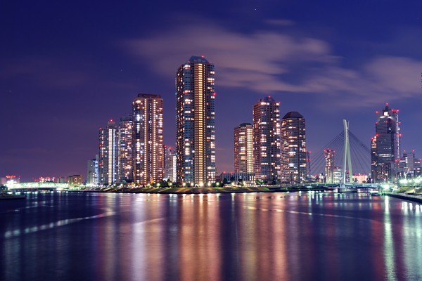 Skyline von Tokio, Japan