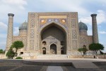 Minaret von Registan, Samarkand, Uzbekistan