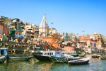 Fluss Ganges, Uttar Pradesh in Varanasi, Indien