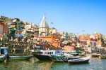 Fluss Ganges, Uttar Pradesh in Varanasi, Indien