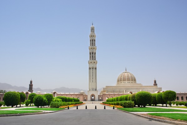 Sultan Qaboos Moschee in Muscat, Oman