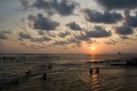 Sonnenuntergang am Strand, El Salvador