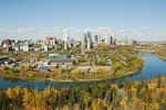 Edmonton und North Saskatchewan River, Alberta
