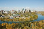 Edmonton und North Saskatchewan River, Alberta