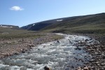 Schmelzwasser, Baffin Island, Nunavut