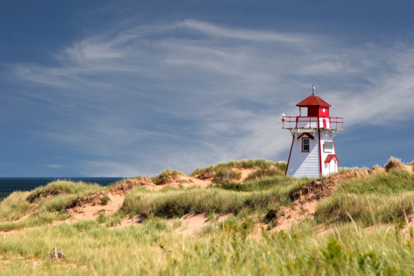 Lighthouse at Dalvay, in Cavendish National Park, on the north side of Prince Edward Island