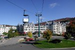 Centre area at Mont Tremblant, Quebec, with cable car and hotel