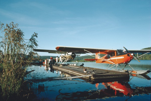 Wasserflugzeug in den Laurentides
