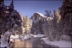 Half-Dome, Yosemite im Winter