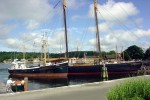 Schiffe im Freilichtmuseum Mystic Seaport