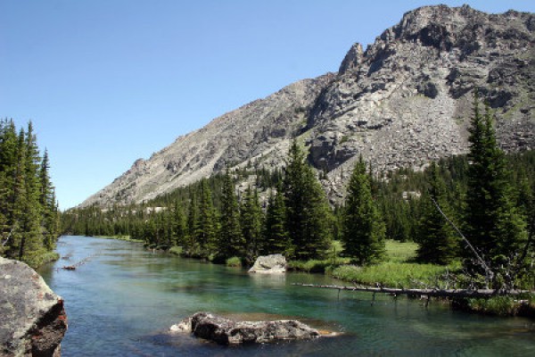 Bergsee in den Rocky Mountains, Montana