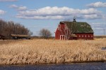 Altes Farmgebäude in North Dakota