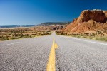 Wüsten-Highway in New Mexiko