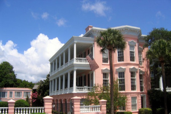 Typisches Haus in Charleston, South Carolina